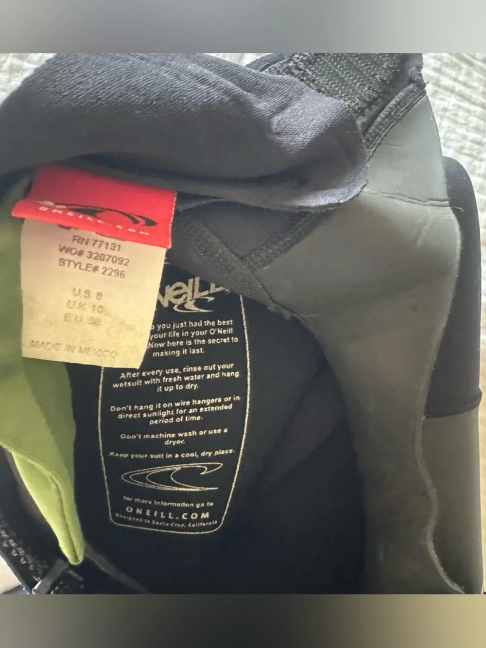 ONeill women’s size